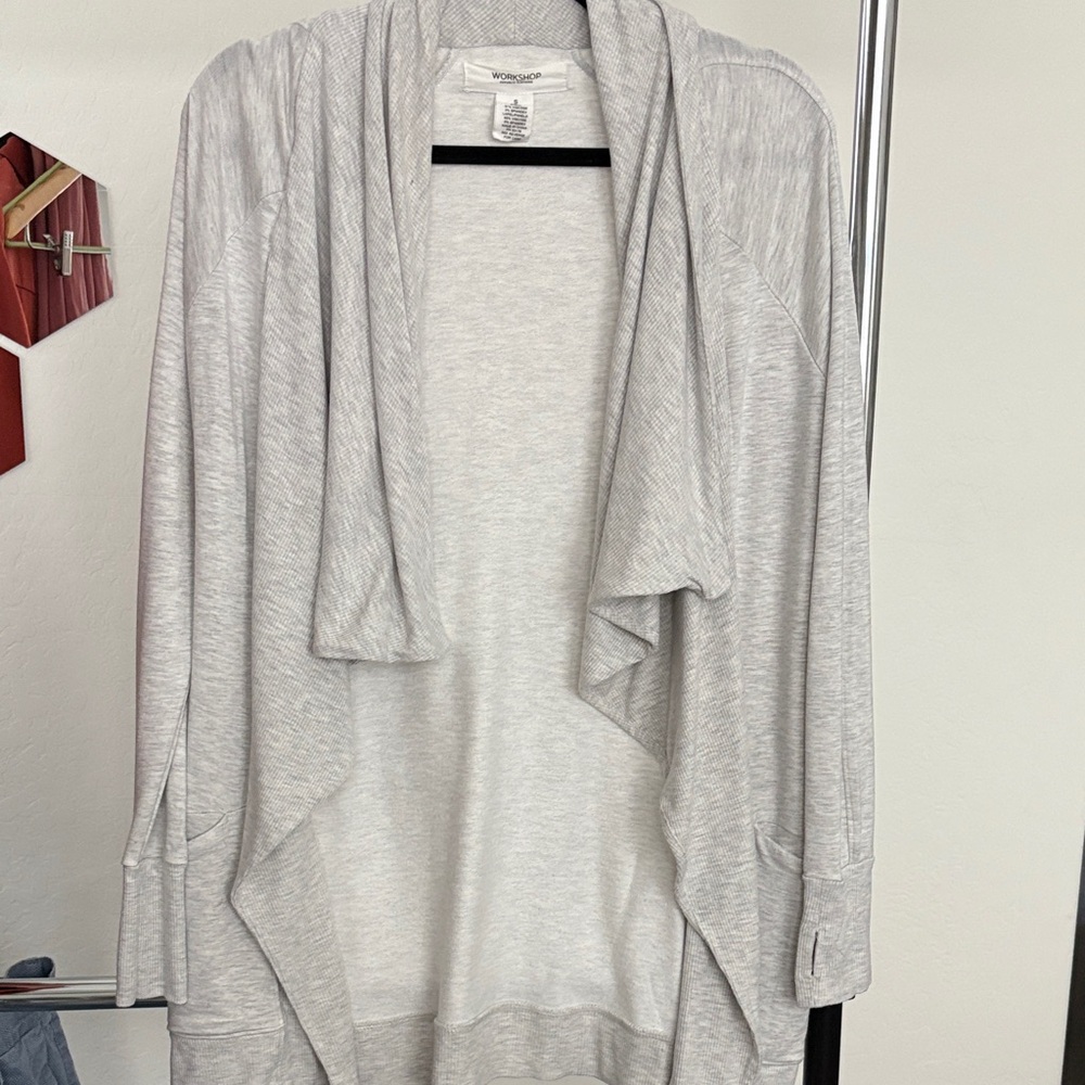 Workshop Republic Clothing Soft Gray Cardigan